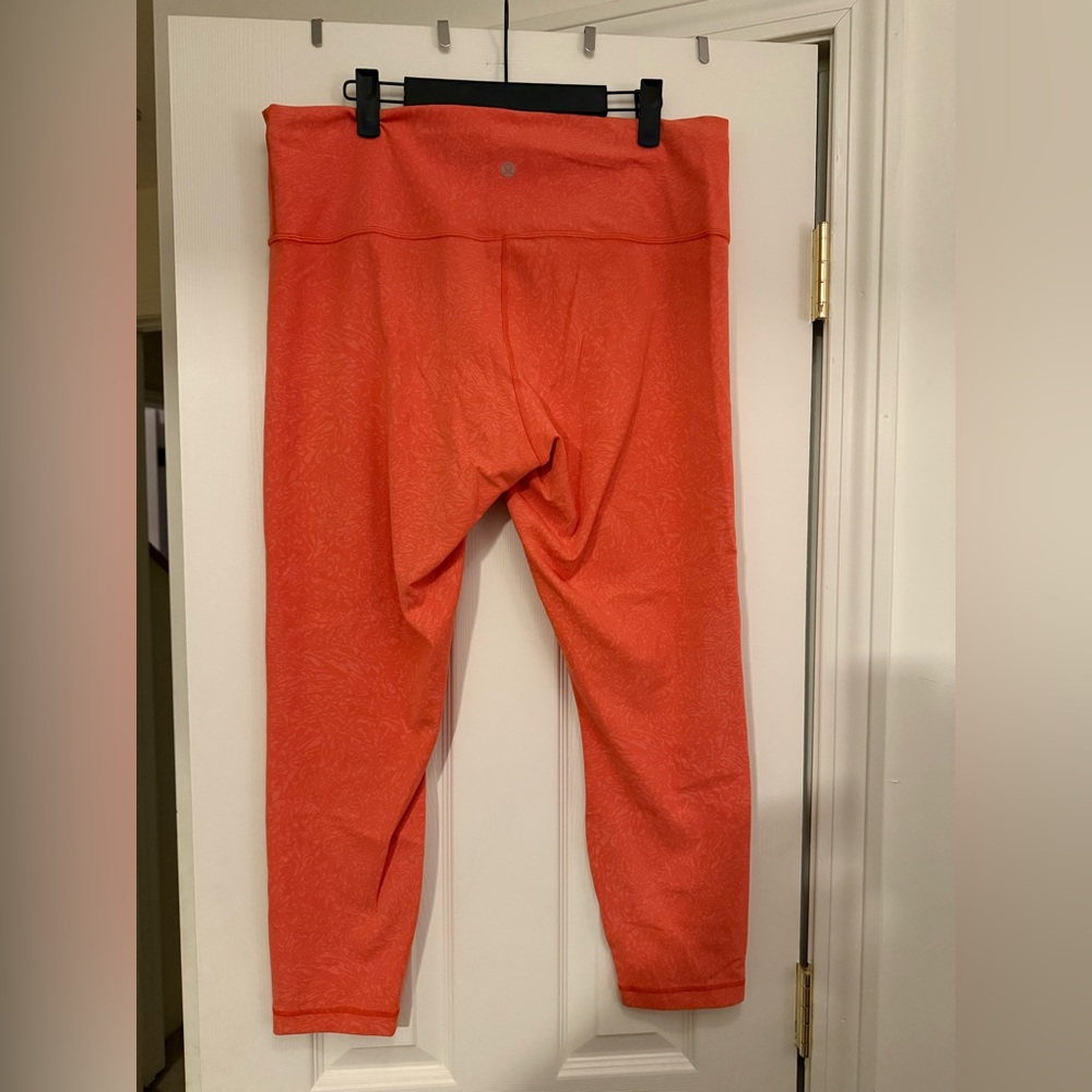 lululemon athletica Coral Orange Leggings
